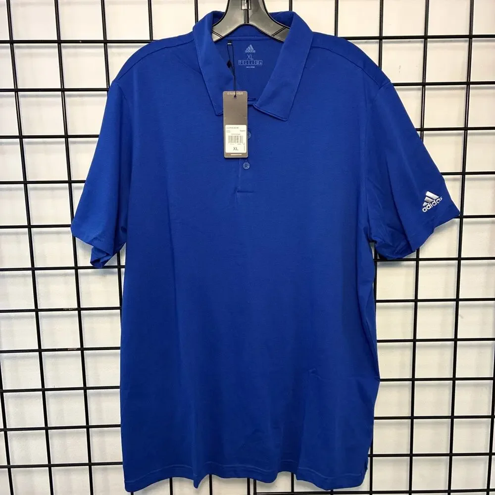 Adidas Men's XL Royal Blue Cotton Blend Polo A322
